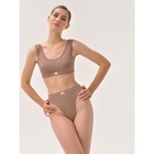 Трусы стринги с высокой посадкой Mirey, размер 48, цвет коричневый - Фото 3