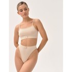 Трусы стринги с высокой посадкой Mirey, размер 46, цвет телесный - Фото 3