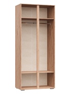 Шкаф двухстворчатый на 900, 900х2120х500 мм  МС РЭД-1 крафт белый - фото 31488794