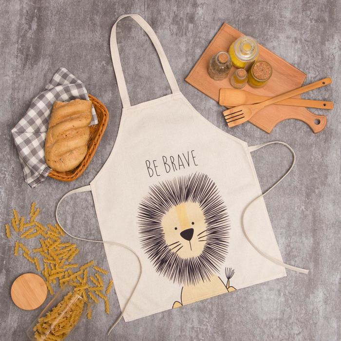 Фартук «Этель» Be Brave, 40×50 см, бежевый - Фото 1