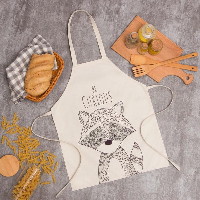 Фартук «Этель» Be Curious, 40×50 см, бежевый - Фото 1