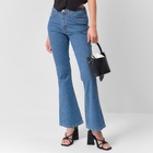 Джинсы женские клёш MIST: Denim, размер (30) 46-48, синие - Фото 6