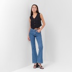 Джинсы женские клёш MIST: Denim, размер (30) 46-48, синие - Фото 7