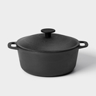 Кастрюля Wild Kitchen, 3 л, d=22 см, лопатка и губка в комплекте, чугун - Фото 4