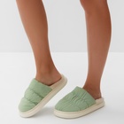 Тапочки женские, размер 40-41, цвет мятный - фото 25336607