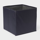 Короб стеллажный для хранения LaDо́m, 25×25×25 см, чёрный - Фото 5