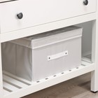 Короб стеллажный для хранения с крышкой LaDо́m, 40×30×25 см, серый - Фото 2