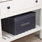 Короб для хранения с крышкой LaDо́m, 40×30×25 см, графитовый - Фото 9