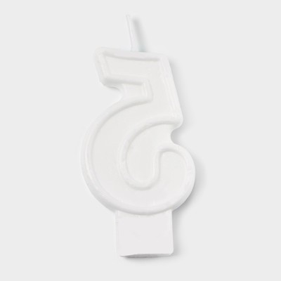 Свеча цифра для торта «5», 3.7×7.2 см