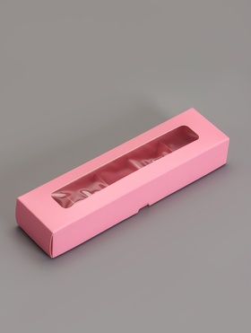 Коробка для 5 конфет, розовый, 22×5.5×3.5 см  (артикул 10342963)  большой выбор товаров оптом и в розницу по низким ценам с доставкой