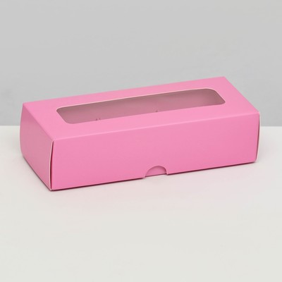 Коробка для 3 конфеты, 13.7×5.5×3.5 см Кондитерская упаковка