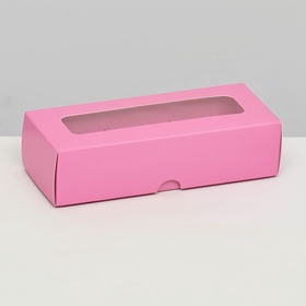 Коробка для 3 конфеты, 13.7×5.5×3.5 см Кондитерская упаковка