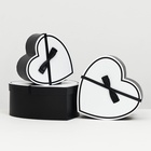 Набор подарочных коробок сердце 3 в 1, L:27×27×12cm M:23.5×23×11cm S:19×19×10cm - Фото 3