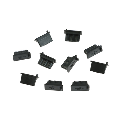 Заглушка USB, пластик, чёрный, набор 10 шт.