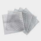 Сетка для мытья посуды узелковая, металлическая, однослойная, 5 шт., 19×19 см - Фото 1