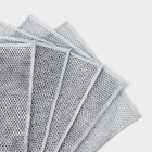 Сетка для мытья посуды узелковая, металлическая, однослойная, 5 шт., 19×19 см - Фото 3