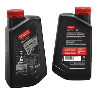 Масло Rezer REZOIL DIESEL, дизельное, полусинтетическое, SAE10W-40, 0.946 л