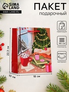 Пакет подарочный новогодний «Уют», 18×22.3×10 см - Фото 1