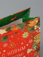 Пакет подарочный новогодний ламинированный «С новым годом!», 18×22.3×10 см - Фото 5