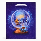 Пакет подарочный новогодний «Стеклянный шар», 11.5×14.5×6.5 см - Фото 2