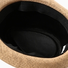 Шляпа мужская MINAKU, цвет светло-коричневый, р-р 58 - фото 25337061