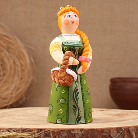 Ковровская игрушка "Барышня Аленушка летняя", керамика