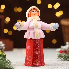 Ковровская игрушка "Барышня танцует зима", керамика
