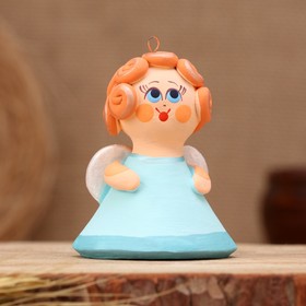 Ковровская игрушка-колокольчик "Ангел", керамика