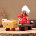 Ковровская игрушка "Няня с люлькой", керамика - фото 12149267