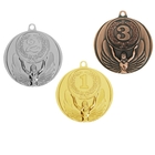 Медаль призовая 017, d= 4,5 см. 1 место. Цвет золото. Без ленты - Фото 1