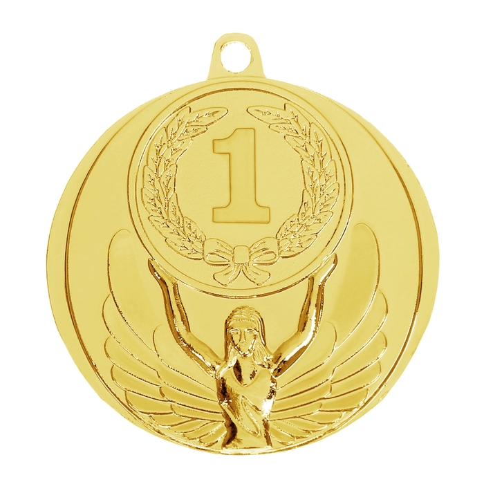 Медаль призовая, 1 место, золото, d=4,5 см