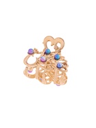 Крабик для волос «Адель», павлин, 2.5 см, золото (комплект 6 шт) - фото 43306495