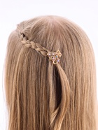 Крабик для волос «Адель», павлин, 2.5 см, золото (комплект 6 шт) - фото 44545091