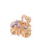 Краб для волос «Адель», вишенки, 2.5 см, золото (комплект 6 шт) - фото 45492426