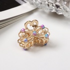 Крабик для волос «Адель», бант, 2.5 см, золото 10454926