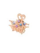 Крабик для волос «Адель», бабочка, 2.5 см, золото (комплект 6 шт) - фото 43306501