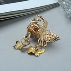 Крабик для волос «Милада», маленькие бабочки, 2.5 см, золото (комплект 6 шт) - фото 43306542