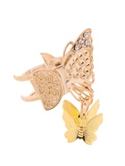 Крабик для волос «Милада», маленькие бабочки, 2.5 см, золото (комплект 6 шт) - фото 43306543