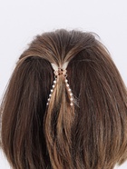 Краб для волос "Милада" бусы, 2,5 см, золото (6 шт) - фото 807911076