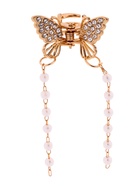 Краб для волос "Милада" бусы, 2,5 см, золото (6 шт) - фото 808957669