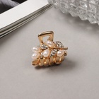 Крабик для волос «Лола», веточка, 2.5 см, золото (комплект 6 шт) - фото 43306559