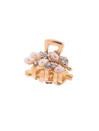 Крабик для волос «Лола», веточка, 2.5 см, золото (комплект 6 шт) - фото 43306560