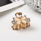 Крабик для волос «Николь», бабочка, 2.5 см, золото (комплект 6 шт) - фото 43306562