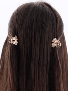 Крабик для волос «Николь», бабочка, 2.5 см, золото (комплект 6 шт) - фото 43306564