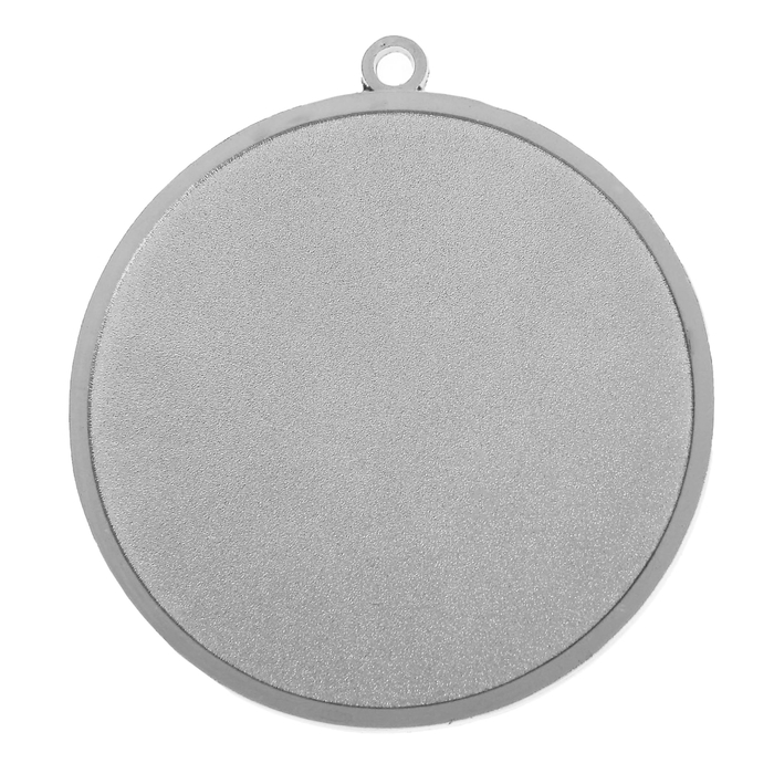 Медаль призовая 017 диам 4,5 см. 2 место. Цвет сер. Без ленты - фото 1906791193