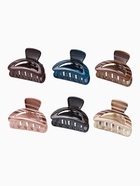 Крабик для волос «Виола», полосы, 6 см, МИКС 10530869