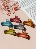 Крабик для волос «Кэнди», матовый прямой, 7 см, МИКС (комплект 12 шт) - фото 51903531