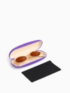 Футляр для очков на хлопушке, однотонный, размер 16×6×3 см, фиолетовый - Фото 2