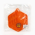 Лизательный коврик - миска для медленного кормления, оранжевый, 18.5 см × 16 см - Фото 6