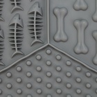 Лизательный коврик - миска для медленного кормления, серый, 18.5 см × 16 см - Фото 4